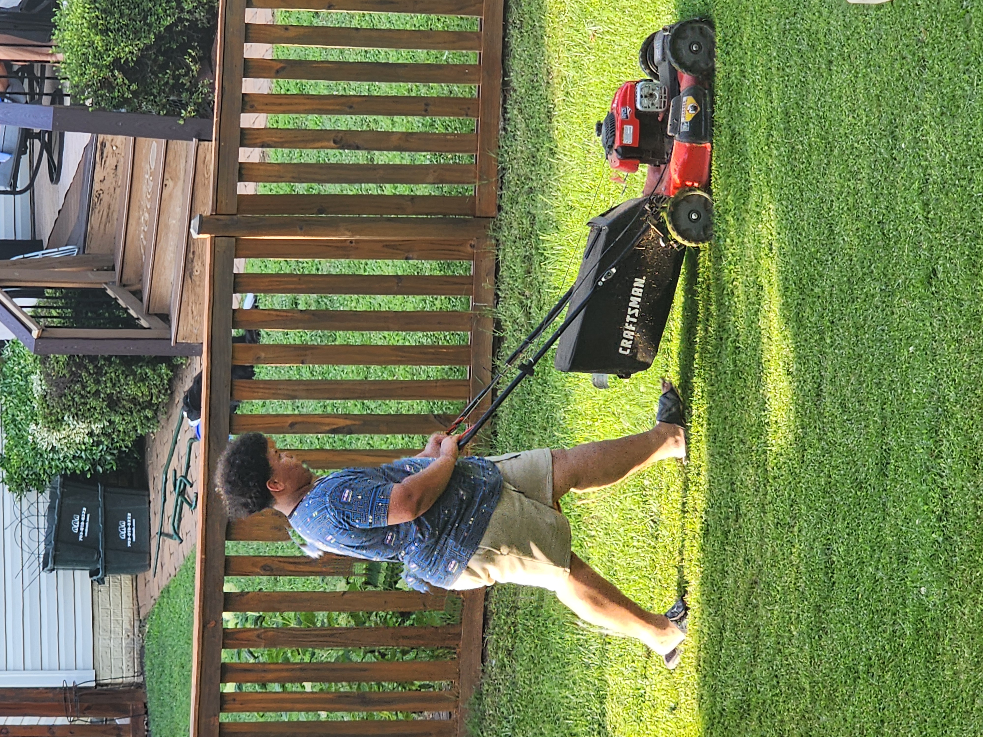 Lawn mowing